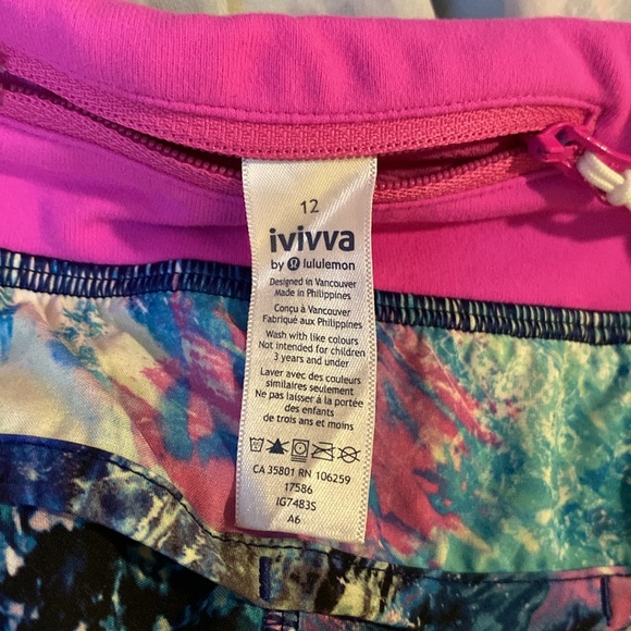 Ivivva by lululemon shorts for girls size 12 - Picture 5 of 5